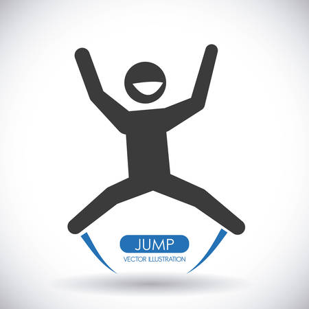jump graphic design , vector illustrationのイラスト素材