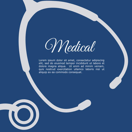 stethoscope graphic design , vector illustrationのイラスト素材