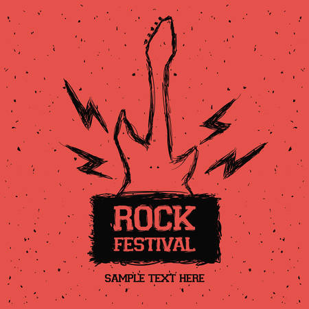 hard rock graphic design , vector illustrationのイラスト素材