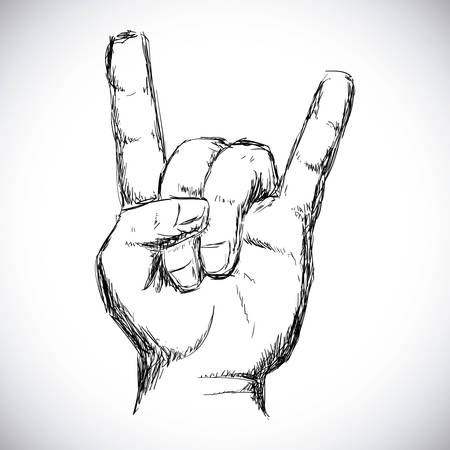 hard rock graphic design , vector illustrationのイラスト素材