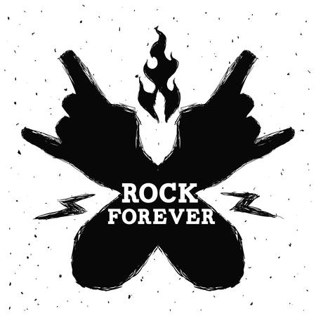 hard rock graphic design , vector illustrationのイラスト素材