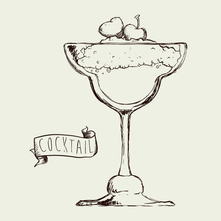 cocktail graphic design , vector illustrationのイラスト素材