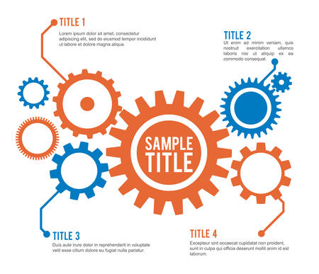 gear graphic design , vector illustrationのイラスト素材