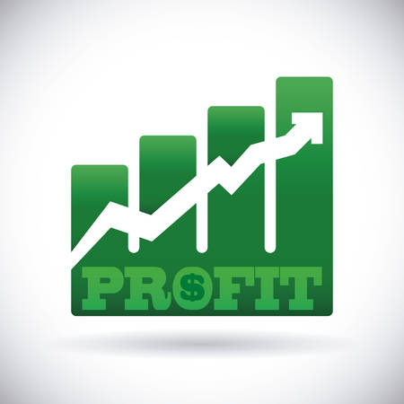 profit graphic design , vector illustrationのイラスト素材
