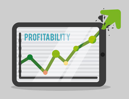 profit graphic design , vector illustrationのイラスト素材