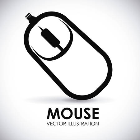 mouse icon design, vector illustration eps10 graphicのイラスト素材