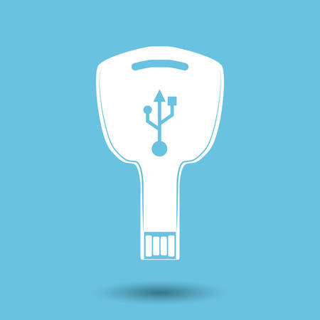 usb connection design, vector illustration eps10 graphicのイラスト素材