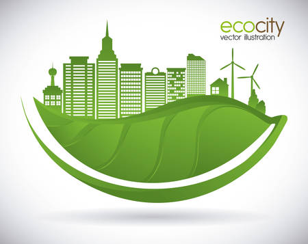 eco city design, vector illustration eps10 graphicのイラスト素材