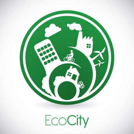 eco city design, vector illustration eps10 graphicのイラスト素材
