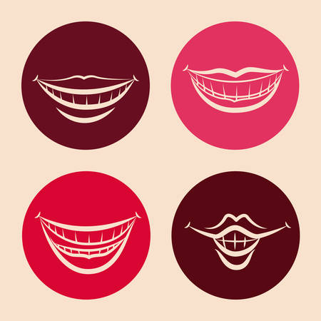 mouth design , vector illustrationのイラスト素材
