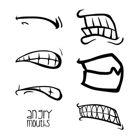 mouth design , vector illustrationのイラスト素材