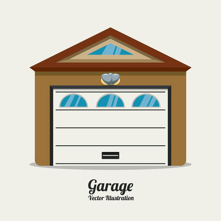 garage  design , vector illustrationのイラスト素材