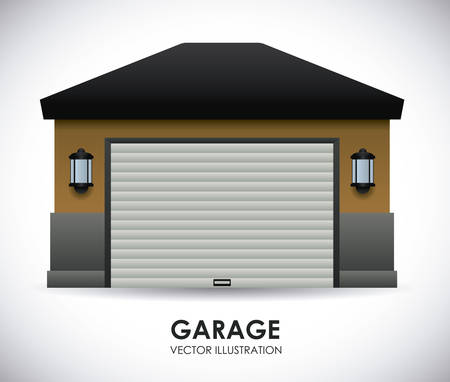 garage  design , vector illustrationのイラスト素材