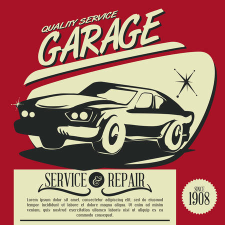 garage  design , vector illustrationのイラスト素材