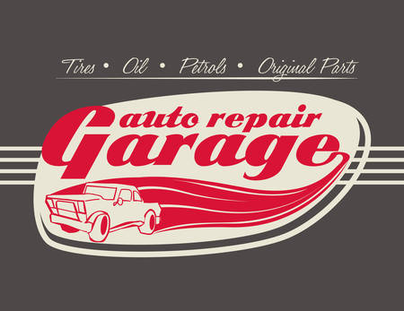 garage  design , vector illustrationのイラスト素材