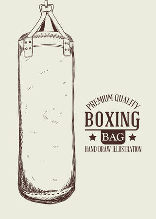 boxing label design, vector illustration eps10 graphicのイラスト素材