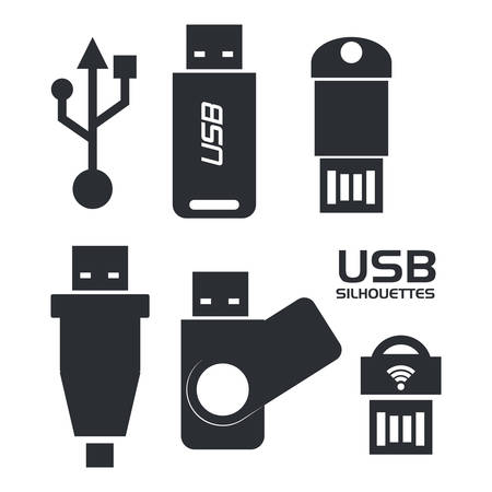 usb connection design, vector illustration eps10 graphicのイラスト素材