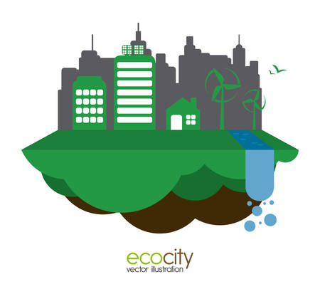 eco city design, vector illustration eps10 graphicのイラスト素材