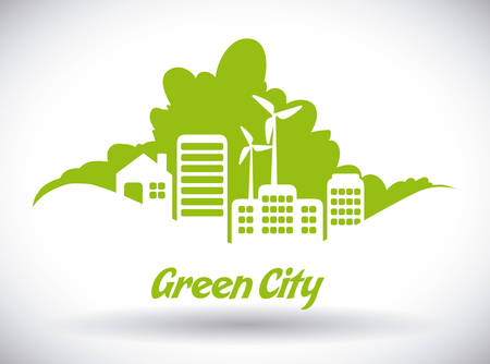 eco city design, vector illustration eps10 graphicのイラスト素材