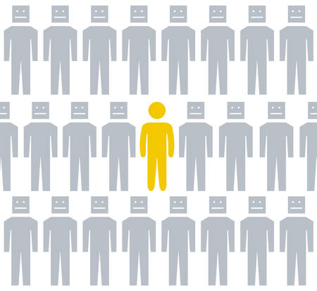 think different design, vector illustration eps10 graphicのイラスト素材