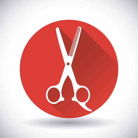 hairdressing icon design, vector illustration eps10 graphicのイラスト素材
