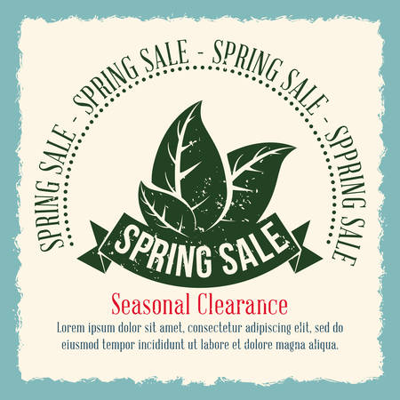 spring sale design, vector illustration eps10 graphicのイラスト素材