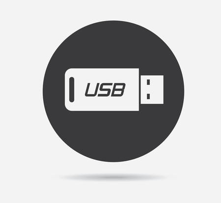 usb connection design, vector illustration eps10 graphicのイラスト素材
