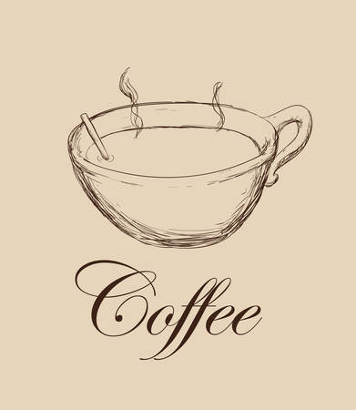 delicious coffee design, vector illustration eps10 graphicのイラスト素材