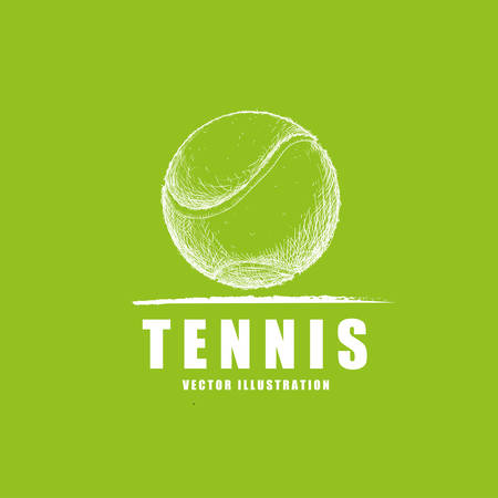 tennis sport design, vector illustration eps10 graphicのイラスト素材
