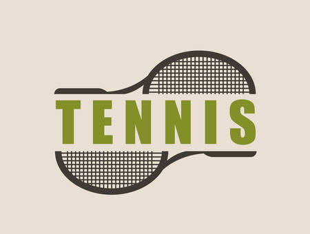 tennis sport design, vector illustration eps10 graphicのイラスト素材