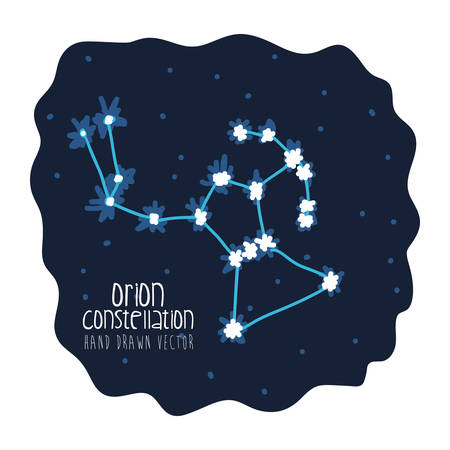 orion constelation design, vector illustration eps10 graphicのイラスト素材
