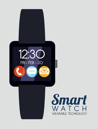 smart watch design, vector illustration eps10 graphicのイラスト素材