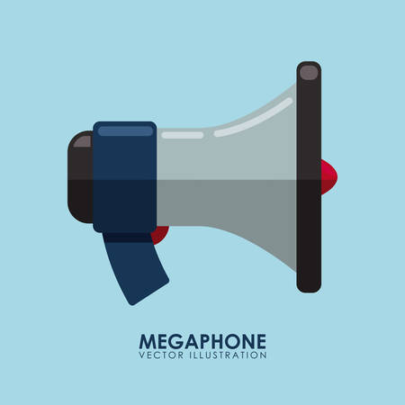 megaphone icon design, vector illustration eps10 graphicのイラスト素材