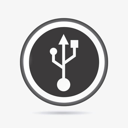 usb connection design, vector illustration eps10 graphicのイラスト素材