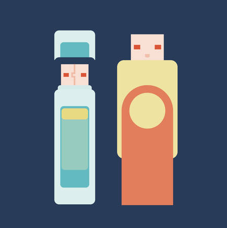 usb connection design, vector illustration eps10 graphicのイラスト素材