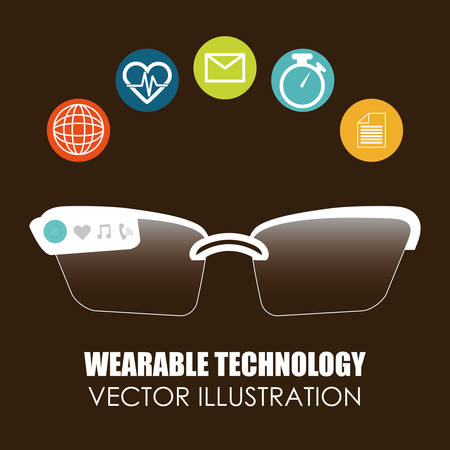 wearable technology design, vector illustration eps10 graphicのイラスト素材