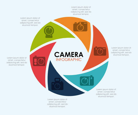 camera lens design, vector illustration eps10 graphicのイラスト素材