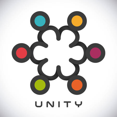 unity people design, vector illustration eps10 graphicのイラスト素材
