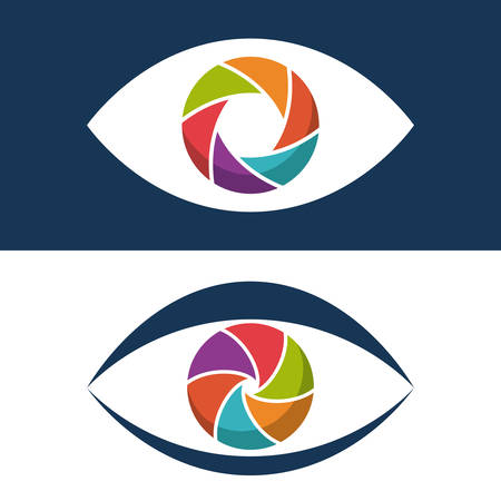 camera lens design, vector illustration eps10 graphicのイラスト素材