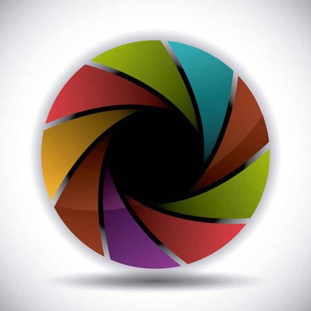 camera lens design, vector illustration eps10 graphicのイラスト素材