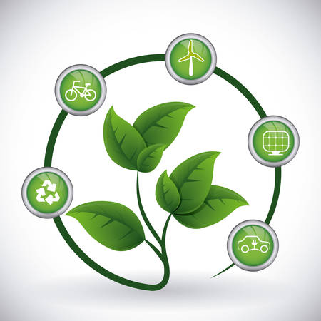 eco concept design, vector illustration eps10 graphicのイラスト素材