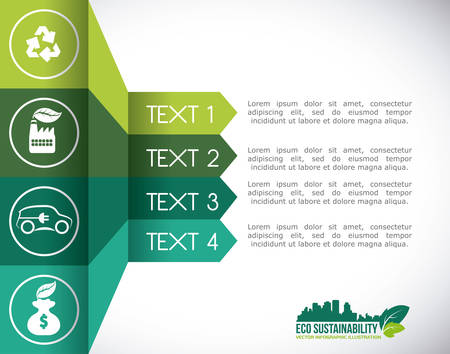 eco sustainibility design, vector illustration eps10 graphicのイラスト素材