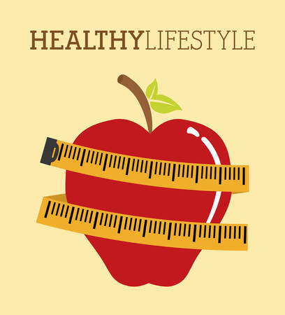 healthy lifestyle design, vector illustration eps10 graphicのイラスト素材