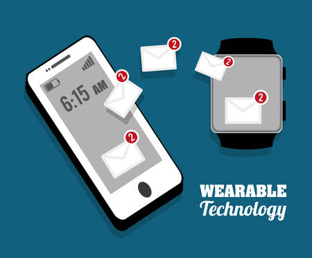 wearable technology design, vector illustration eps10 graphicのイラスト素材