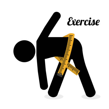 healthy lifestyle design, vector illustration eps10 graphicのイラスト素材