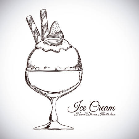 ice cream designのイラスト素材