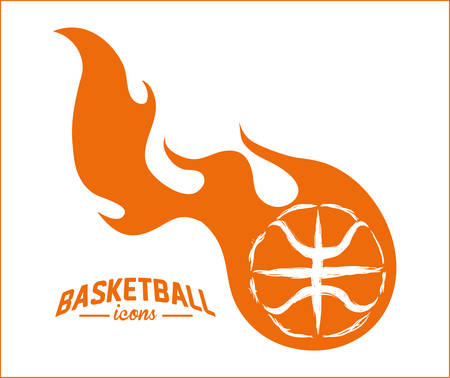 basketball emblem designのイラスト素材