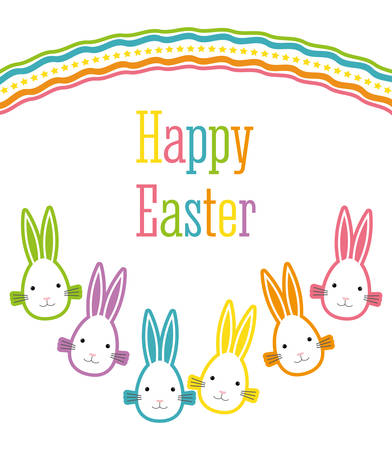 happy easter designのイラスト素材
