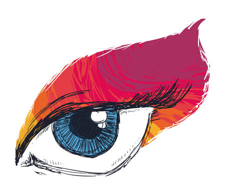 eye icon design, vector illustration eps10 graphicのイラスト素材