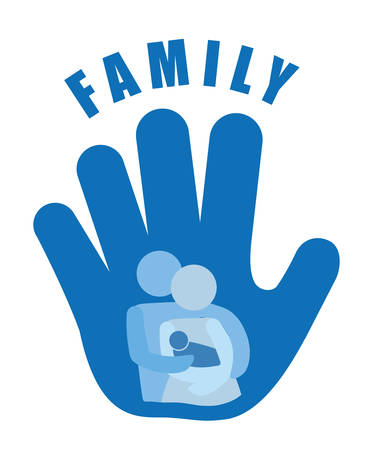 happy family design, vector illustration eps10 graphicのイラスト素材